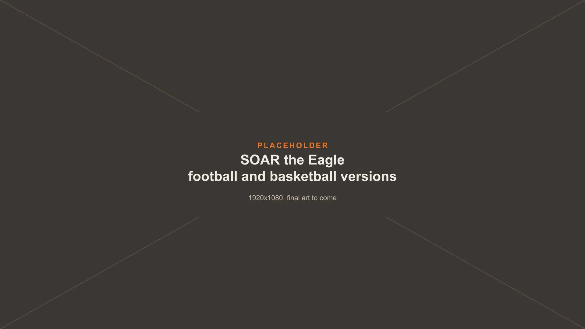 Placeholder image: Soar football and basketball versions, final art to come