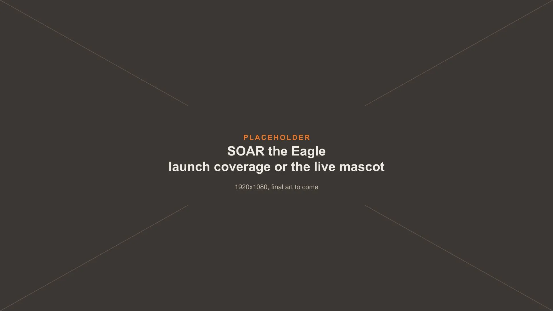 Placeholder image: Soar launch coverage or the live mascot, final art to come